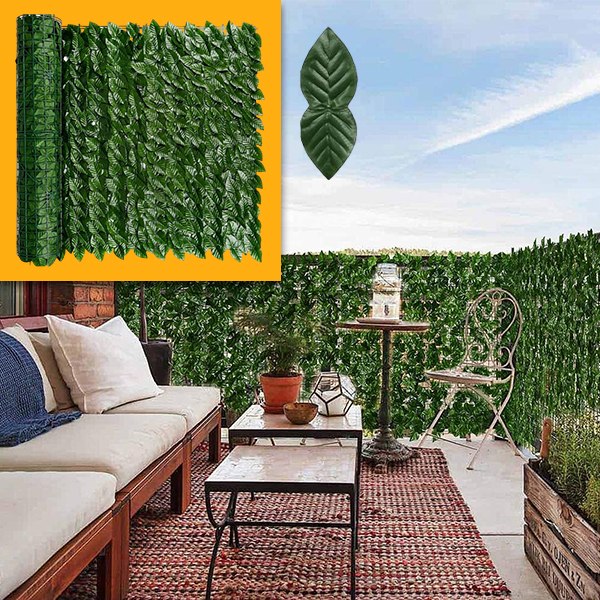 Kunstlike lehtedega privaatsuspaneel | LEAFPANEL