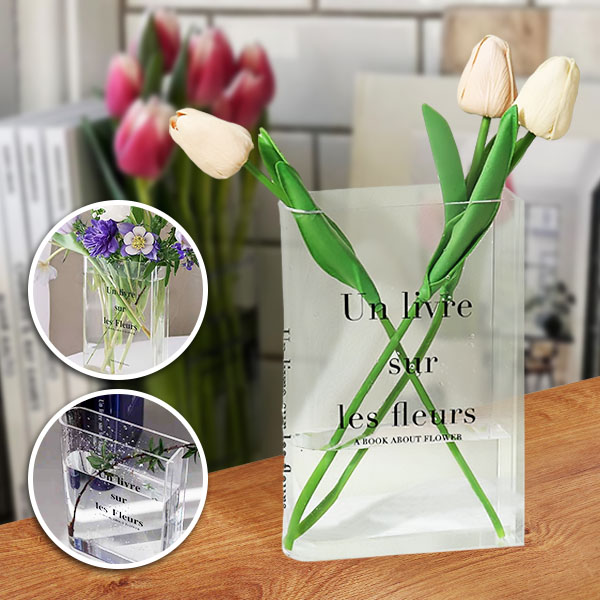 Šikk raamatukujuline vaas lilledele | FLOWERFRAME