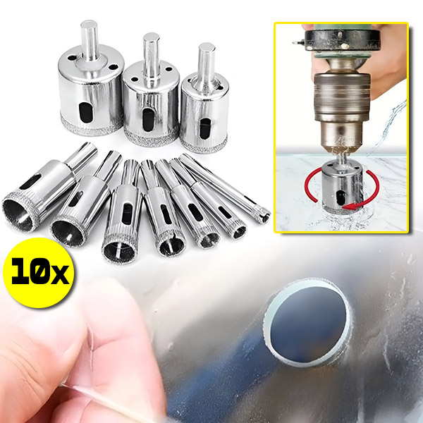 Puuriotsikute komplekt (10 tk) | HOLEXPERT