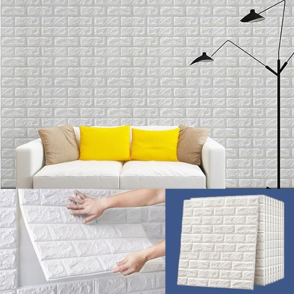 (5 tk) 3D-mustriga isekleepuv telliskivitapeet | BRICKSBY