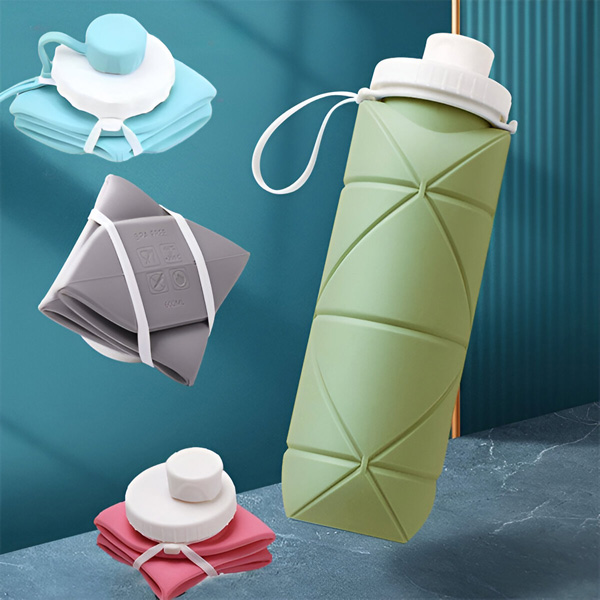 Kokkupandav silikoonist veepudel (600 ml) | FOLDSIP