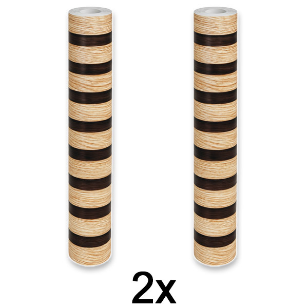 2x Elegantne puiduefektiga seinakleebis | LINEWALL