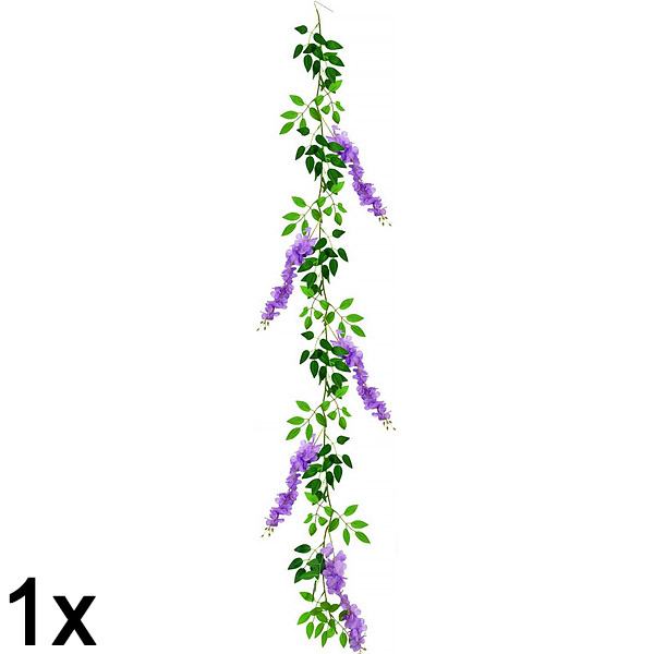 1x Kunstlik Wisteria lillede viinapuu | WISBLOOM