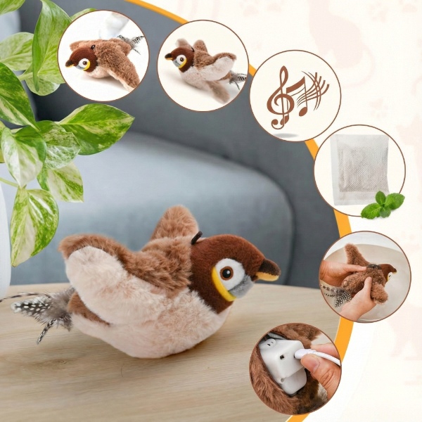 Interaktiivne lehviv lindmänguasi | CHIRRCAT