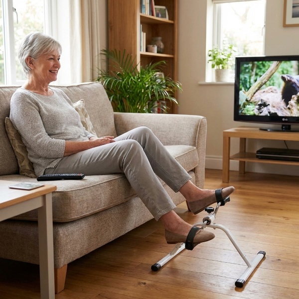 Mini pedaalitrenažöör laua, diivani ja tooli jaoks - käed ja jalad, reguleeritav takistus, kuni 150 kg | PEDALORA
