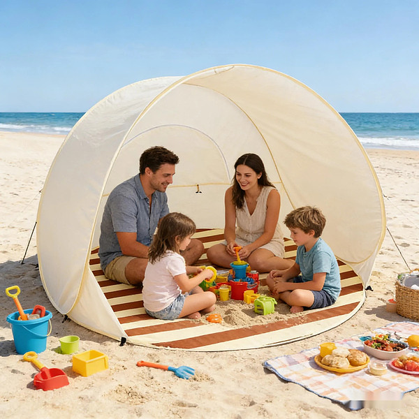 Pop-Up Rannatelk - UPF50+ Päikesevari, 120x120x100 cm | POPYTENT