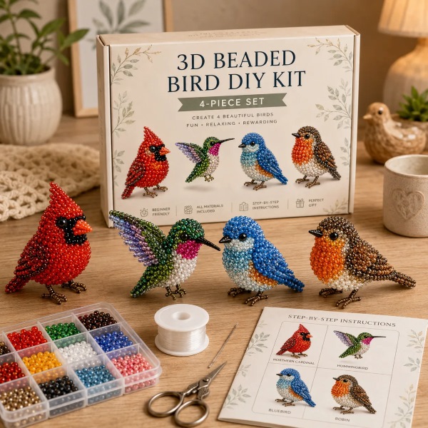 Isetehtav helmeloomade komplekt (4 tk) | ANIBEAD